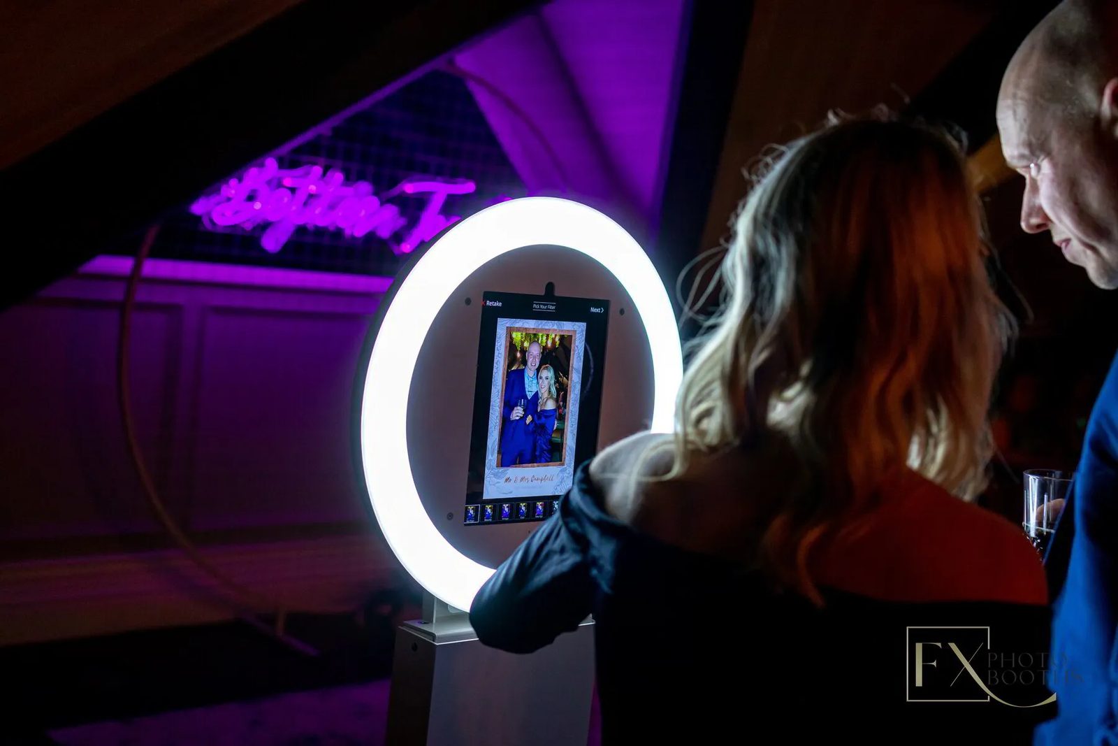 FX Photo Booths setup at a Lancaster County wedding