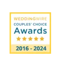 WeddingWire Couples’ Choice Awards badge 2016-2024