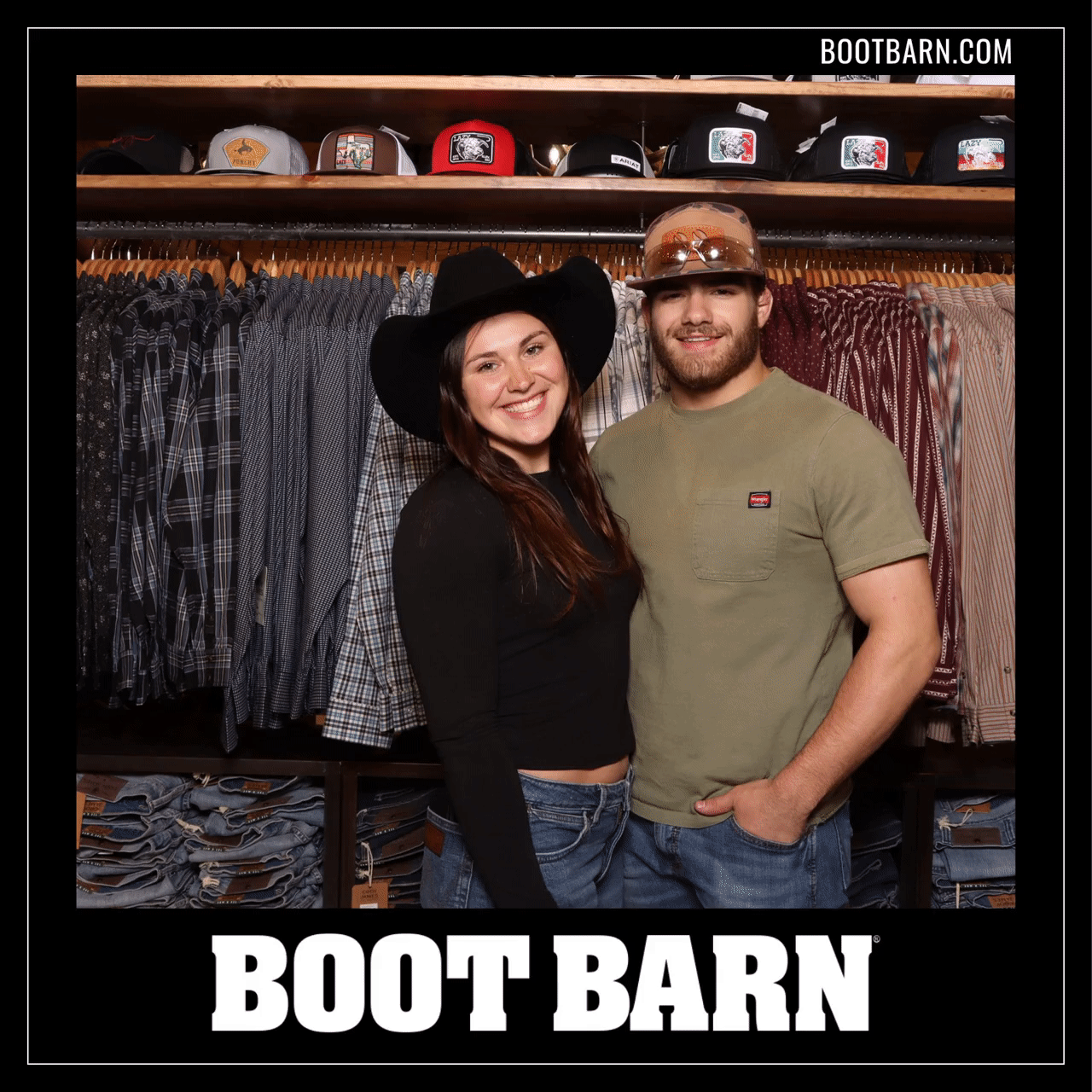 Boot Barn grand opening photo booth GIF