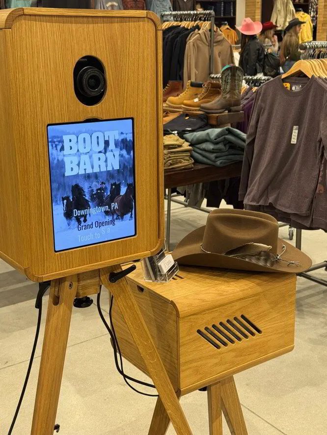 Boot Barn grand opening photo booth