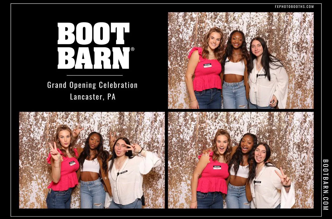Boot Barn grand opening photo booth